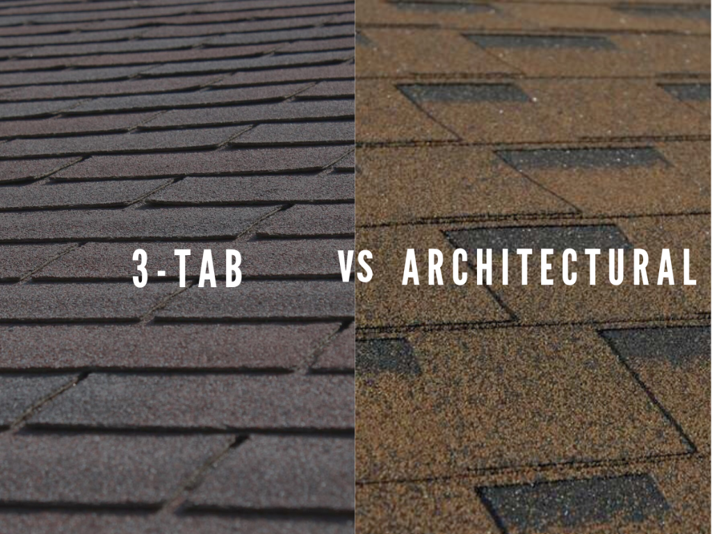 3 tab shingle vs architectural asphalt shingle roofing Lafayette
